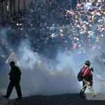 Disturbios en masiva marcha contra el gobierno de Bolivia